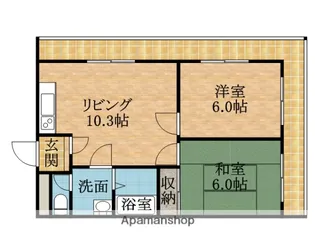 リバティ茨木【2階】の間取り