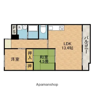 ニュー星見ハイツ【4階】の間取り