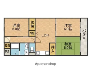 アネックス穂積台【3階】の間取り
