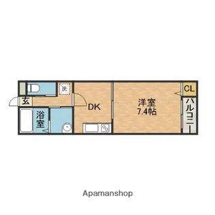 アイランドプロスSOUTH【1階】の間取り