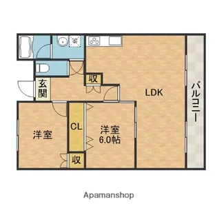 パルプラザ青葉丘【5階】の間取り