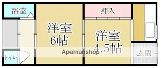 吉田ハイツ【1階】の間取り
