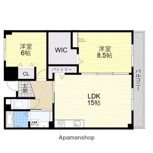 フロレセール茨木【5階】の間取り