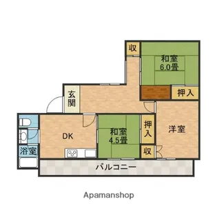 プレアール摂津鳥飼【4階】の間取り