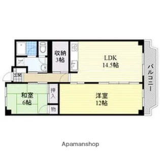 ローレルハイツ茨木総持寺 1号棟【2階】の間取り