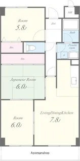 グレイスミシマ【3階】の間取り