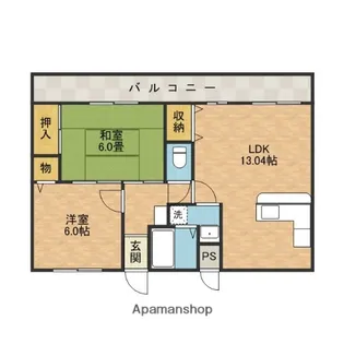 フィールドヴィレッジⅡA棟【2階】の間取り