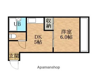 フラット34茨木【4階】の間取り