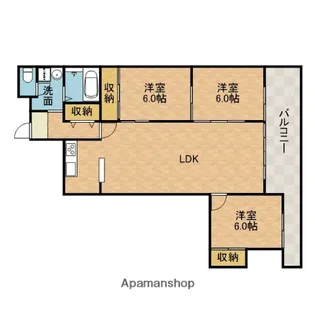 レジデンス茨木【1階】の間取り