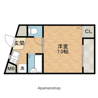 ローズヒル茨木【2階】の間取り