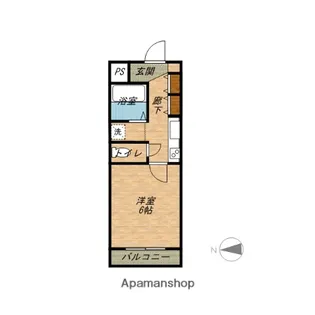 シェリール茨木【4階】の間取り
