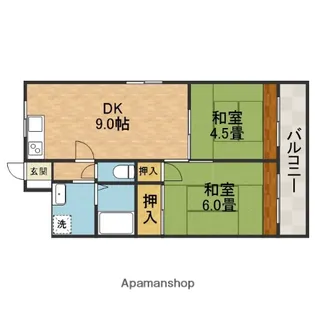 エルムマンション【1階】の間取り