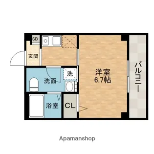 サンクラッソ茨木駅前【1階】の間取り