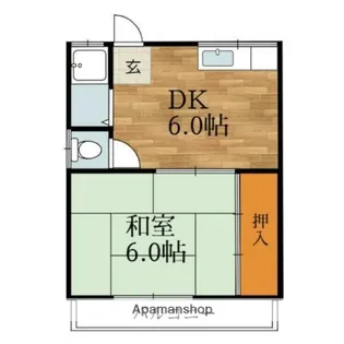 椿ハイツ【2階】の間取り