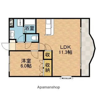 ベルヴィサージュ【1階】の間取り