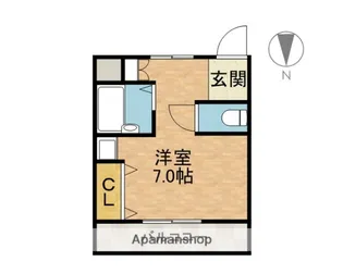 アンフィニィ・橋の内Ⅰ【3階】の間取り
