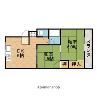 春日ハイツ【3階】の間取り