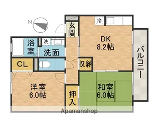 グランメール【2階】の間取り