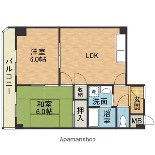 オーソライズ茨木【3階】の間取り