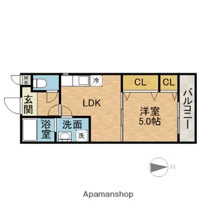 フジパレスヒルズビレッジ上穂積【2階】の間取り