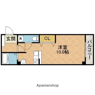 山崎第3マンション【6階】の間取り