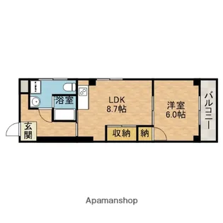 山崎第3マンション【4階】の間取り