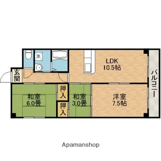 ルミエールチヨ【1階】の間取り