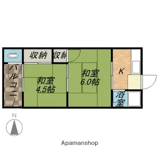 グリーンハイツ【1階】の間取り