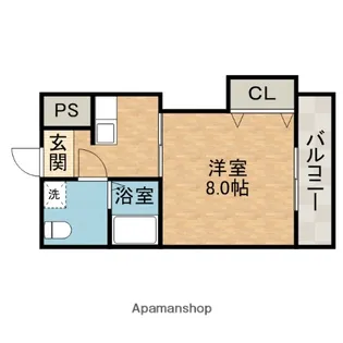 第9薩摩マンション【4階】の間取り