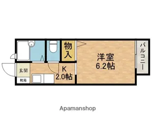 MINORUハイツ【2階】の間取り