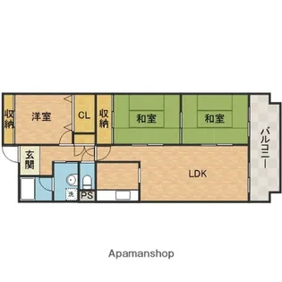 ルノン茨木【4階】の間取り