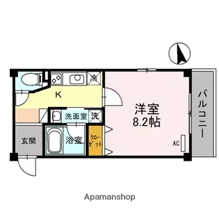 メゾンアンシャンテ【1階】の間取り