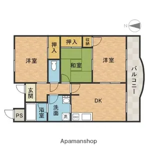 リファインドカースル【3階】の間取り