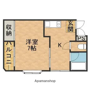ガーデンパレス茨木【4階】の間取り