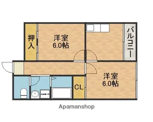 沢良宜東薩摩マンション【2階】の間取り