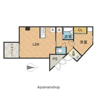 ノースウィング【2階】の間取り
