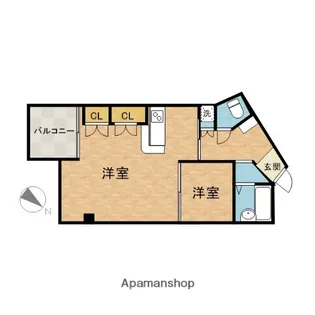 ノースウィング【2階】の間取り