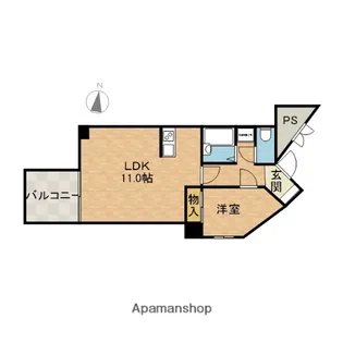 ノースウィング【3階】の間取り