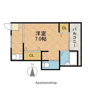 アンフィニィ・橋の内Ⅳ【3階】の間取り