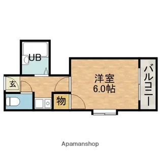 オマージュ南茨木【4階】の間取り