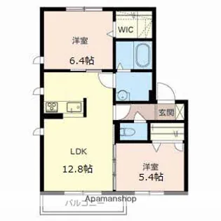 SOLEIL彩都【2階】の間取り