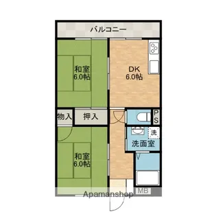 寿マンション【4階】の間取り