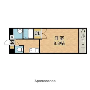 ルーセントパークショア【3階】の間取り