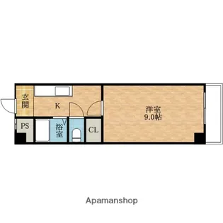 ステュディオリヴァージュ【7階】の間取り