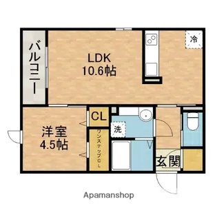 ブライトテラス【3階】の間取り