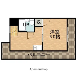 プラットホーム川端通り【4階】の間取り