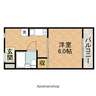 プラットホーム川端通り【4階】の間取り