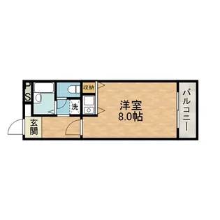 メゾンシャルマン【2階】の間取り