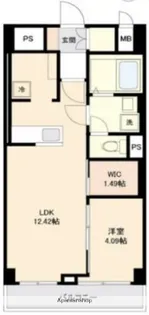 シャンボール茨木【9階】の間取り