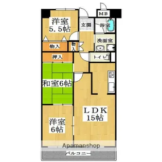 グランデパイース【4階】の間取り